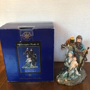 Christopher Radko THE HOLY FAMILY Figurine with Original Box
